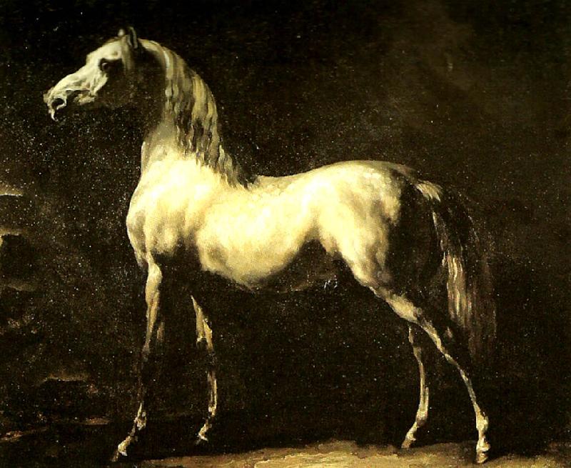 Theodore   Gericault cheval gris oil painting picture